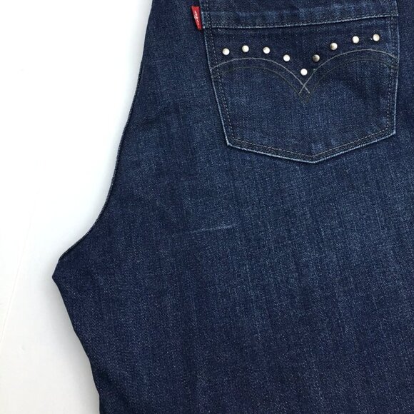 Levi's 515 Women's Bootcut Jeans Studded Back Pockets Stretch size 14 length 30" - Picture 8 of 10